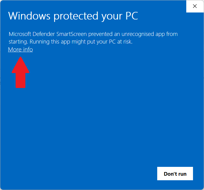 Windows protected your PC