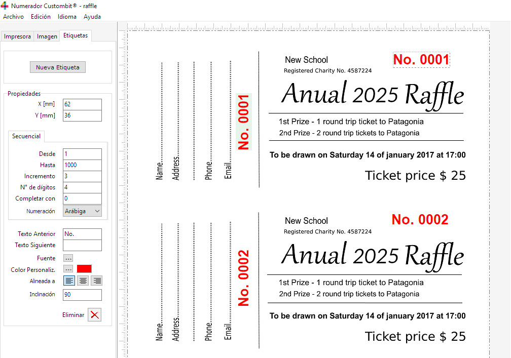 C&oacute;mo Numerar una Rifa